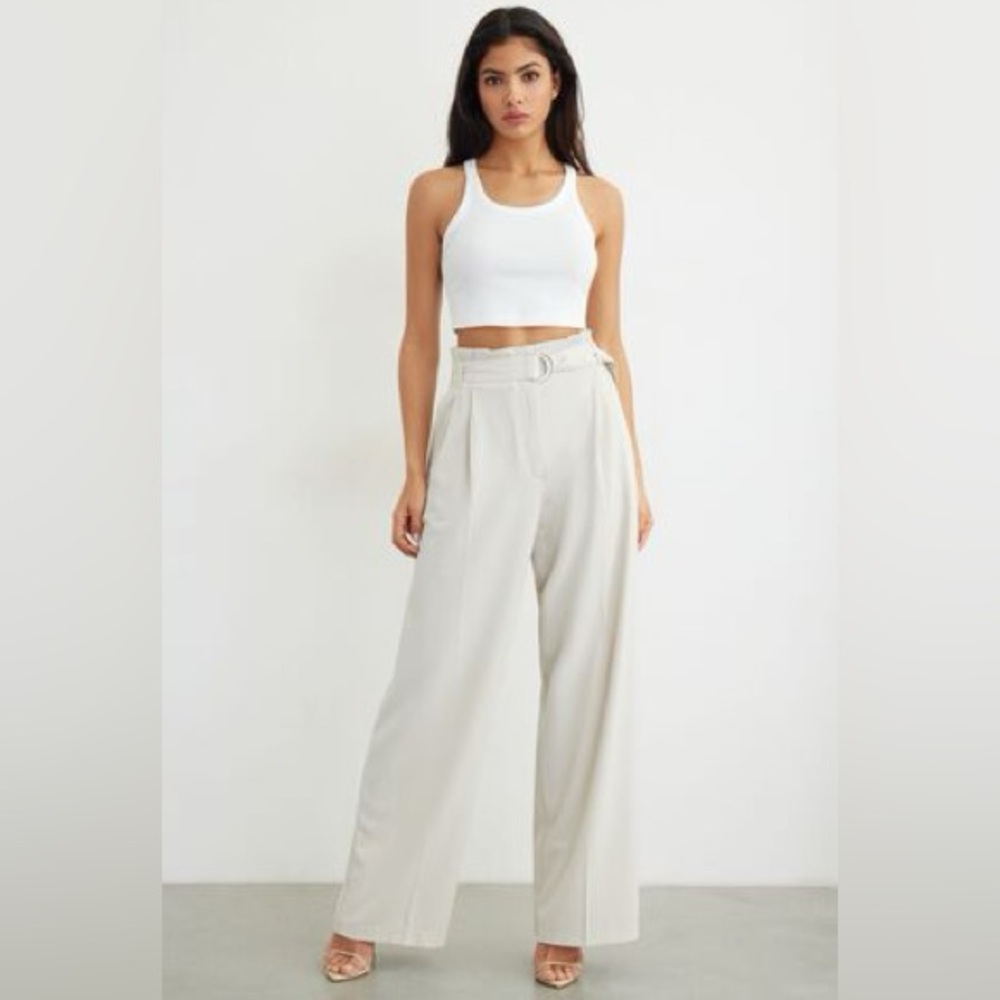 Dynamite wide leg paper bag pant
